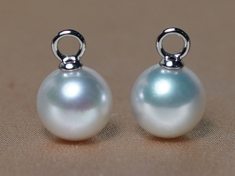 Biele perly Južného Pacifiku so zlatými očkami WW018WE-W Biele perly Južného Pacifiku so zlatými očkami WW018WE-W