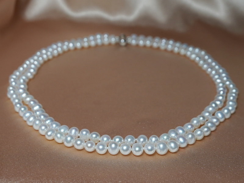 Dvojradový perlový náhrdelník DORN6070AA+wZ Dvojradový perlový náhrdelník DORN6070AA+wZ