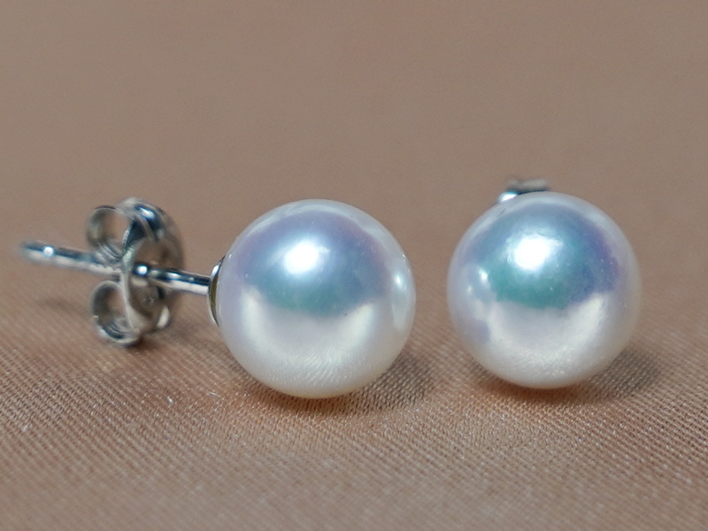 Náušnice morské akoya perly 7mm AAA ASE7075AAAM Náušnice morské akoya perly 7mm AAA ASE7075AAAM