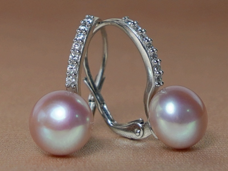 Perlové náušnice BC021WBE-L Perlové náušnice BC021WBE-L