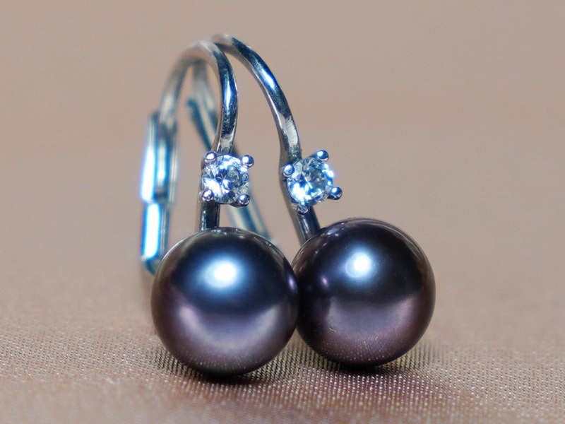 Perlové náušnice pravé riečne perly BC022SE-B Perlové náušnice pravé riečne perly BC022SE-B