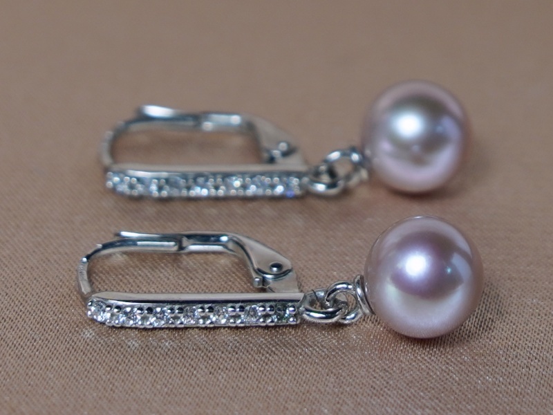 Zlaté perlové náušnice BC024WFE-L Zlaté perlové náušnice BC024WFE-L