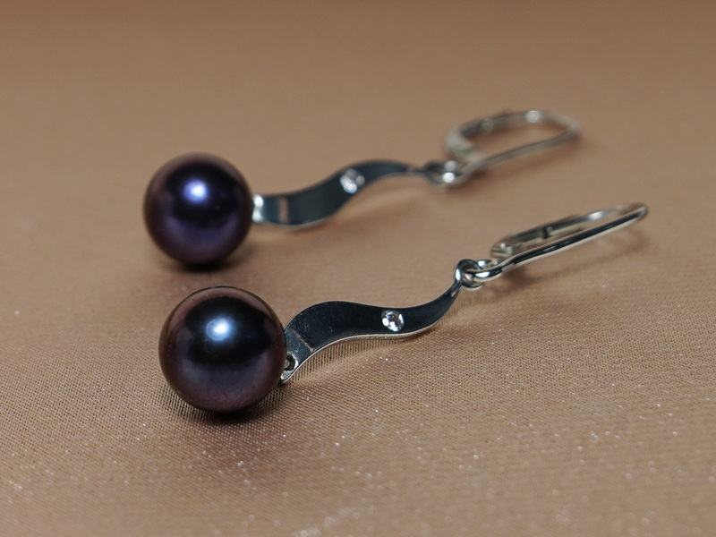 Perlové náušnice BC04SE-B Perlové náušnice BC04SE-B