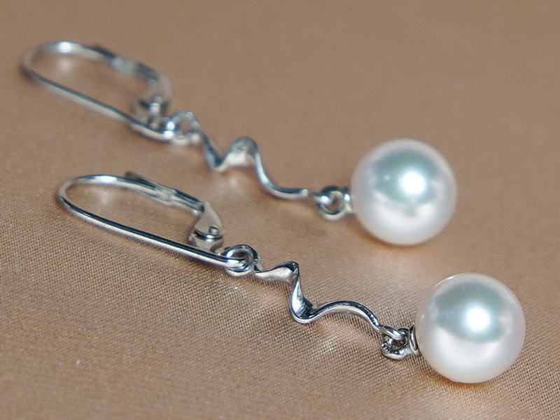 Perlové náušnice FE002wM Perlové náušnice FE002wM