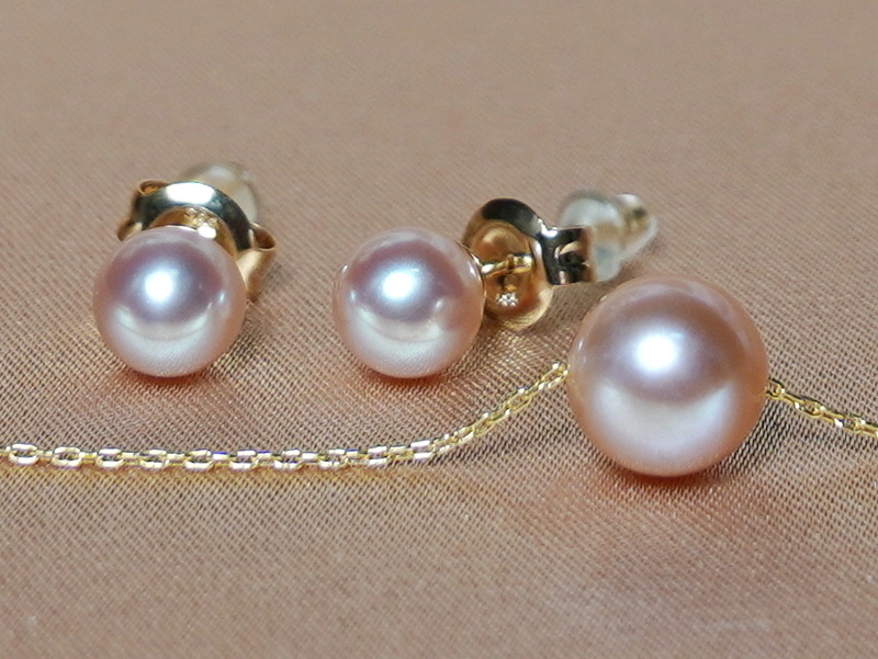 Set šperkov z riečnych perál v 14K zlate FPSET095AAAyL Set šperkov z riečnych perál v 14K zlate FPSET095AAAyL