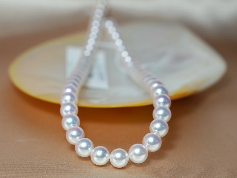 Náhrdelník z japonských akoya perál HANADAMA 8,5mm HANADAMA 8590 Náhrdelník z japonských akoya perál HANADAMA 8,5mm HANADAMA 8590