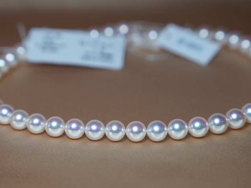 Náhrdelník japonské akoya perly TENNYO 8mm TEN-NYO 8085 Náhrdelník japonské akoya perly TENNYO 8mm TEN-NYO 8085