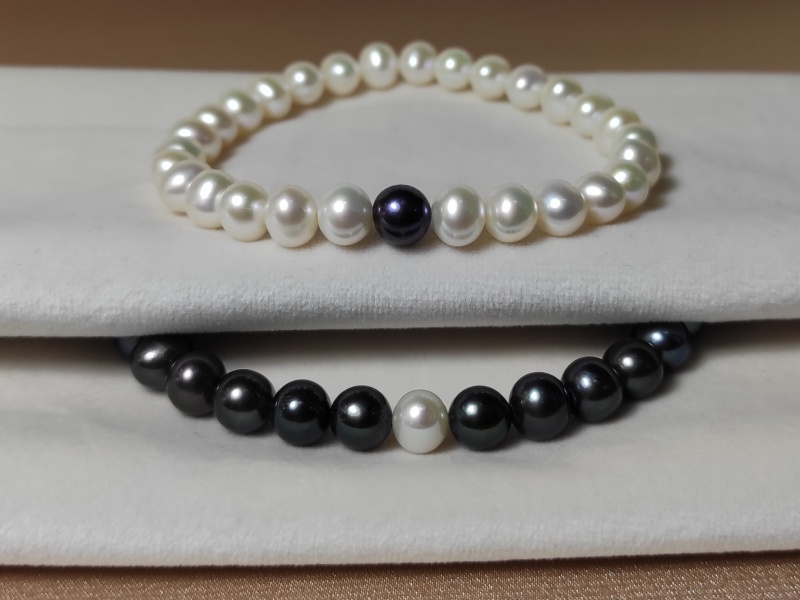 Personalizované partnerské perlové náramky PS005 Personalizované partnerské perlové náramky PS005