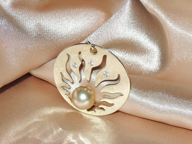 Prívesok s perlou BC01YP-G Prívesok s perlou BC01YP-G