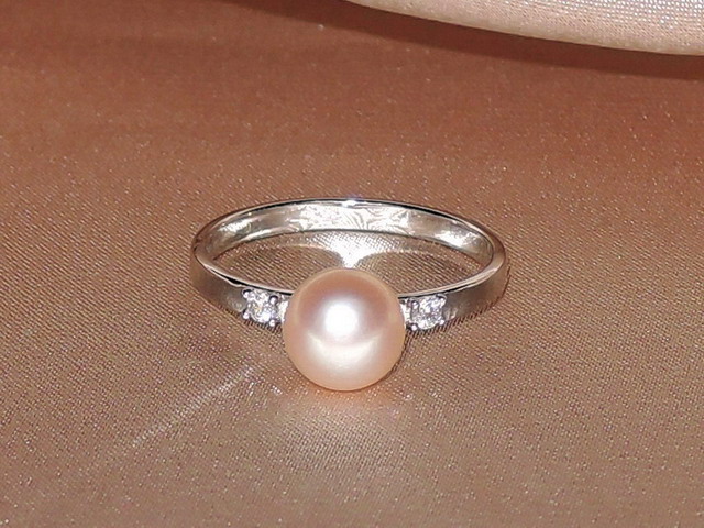 Prsteň s perlou BC027WBR-P Prsteň s perlou BC027WBR-P