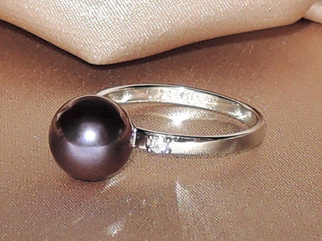 Prsteň s perlou BC027WFR-B Prsteň s perlou BC027WFR-B