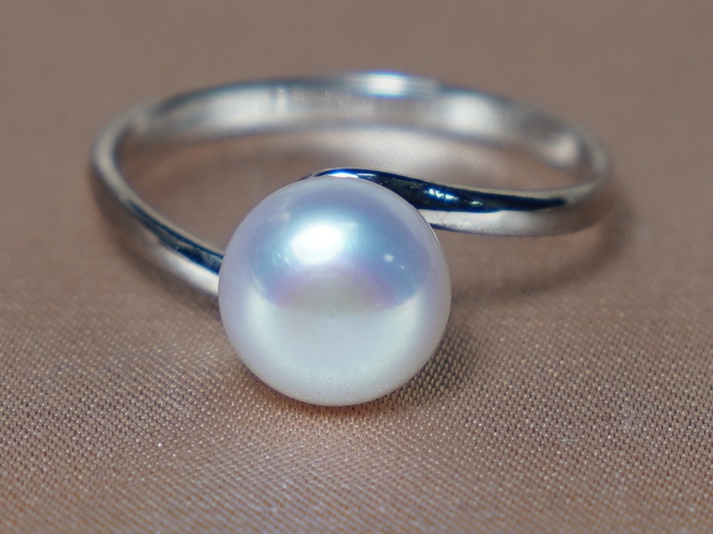 Zlatý prsteň 14K so sladkovodnou perlou BC028WBR-W Zlatý prsteň 14K so sladkovodnou perlou BC028WBR-W