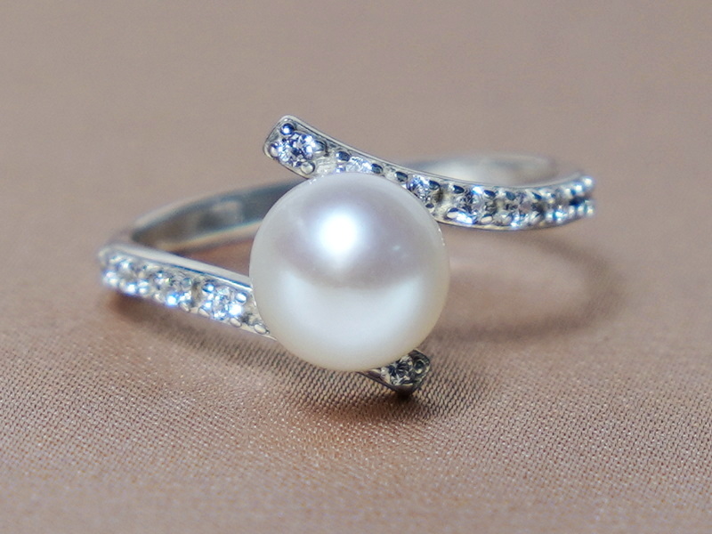 Prsteň s perlou BC029SBR-W Prsteň s perlou BC029SBR-W