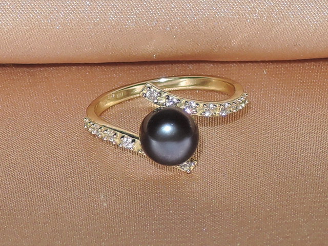 Prsteň s perlou BC029YBR-B Prsteň s perlou BC029YBR-B