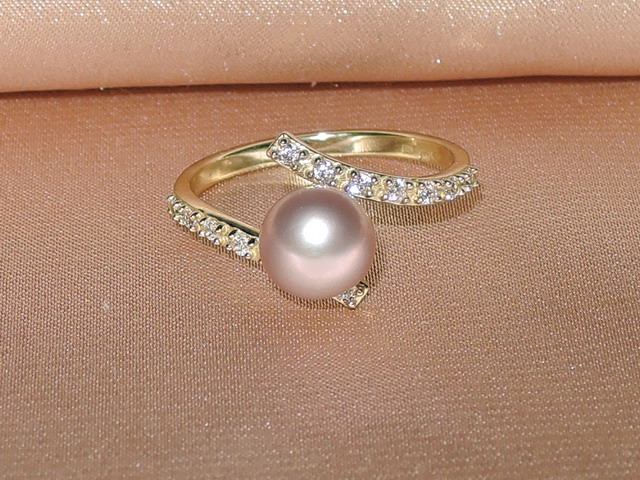 Prsteň s perlou BC029YBR-L Prsteň s perlou BC029YBR-L