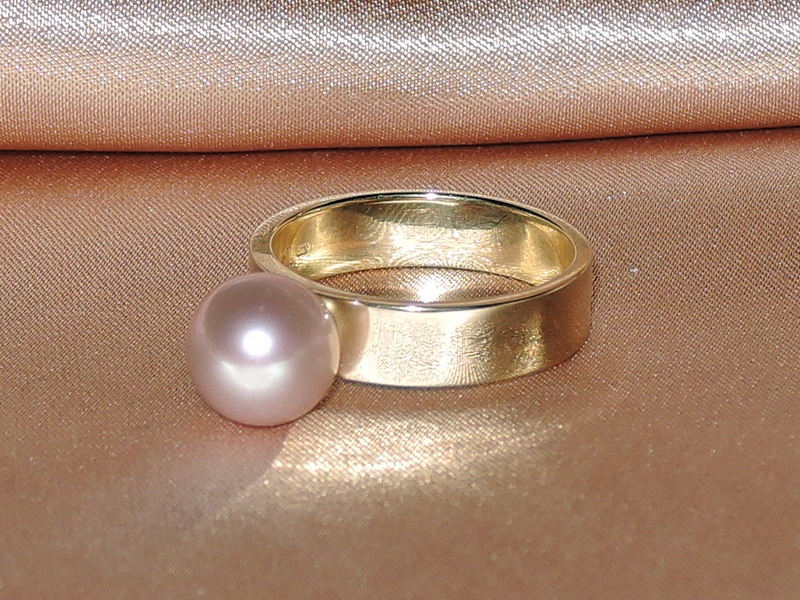 Prsteň s perlou BC032YFR-L Prsteň s perlou BC032YFR-L