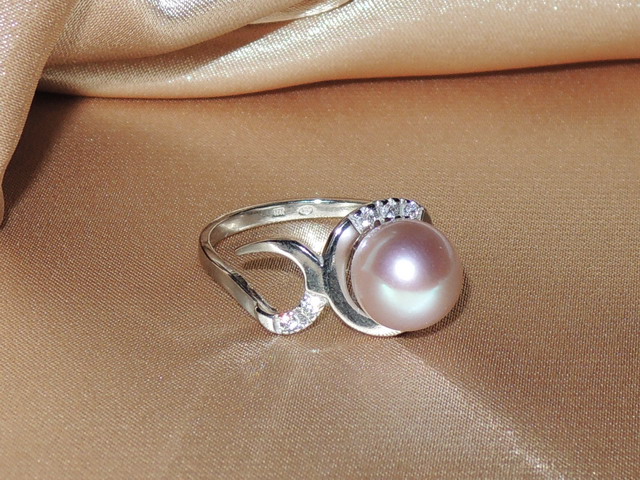 Prsteň s perlou BC03SR-P Prsteň s perlou BC03SR-P