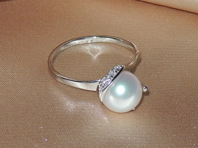 Prsteň s perlou BC05SR-W Prsteň s perlou BC05SR-W