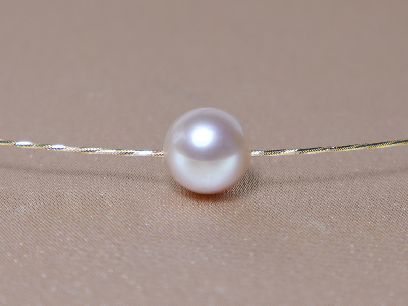 Ružová riečna perla na zlatom lanku WW01YN-FP Ružová riečna perla na zlatom lanku WW01YN-FP