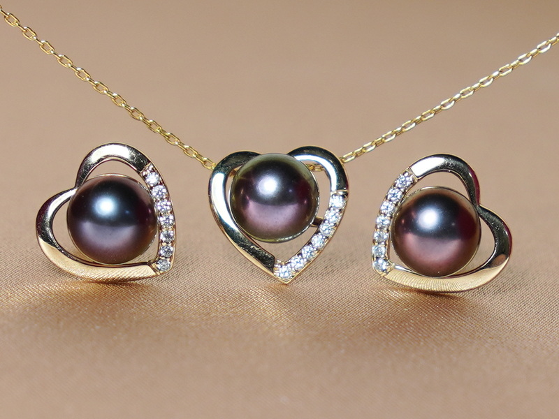 Set šperkov z riečnych perál v 14K zlate WW013YS-FB Set šperkov z riečnych perál v 14K zlate WW013YS-FB