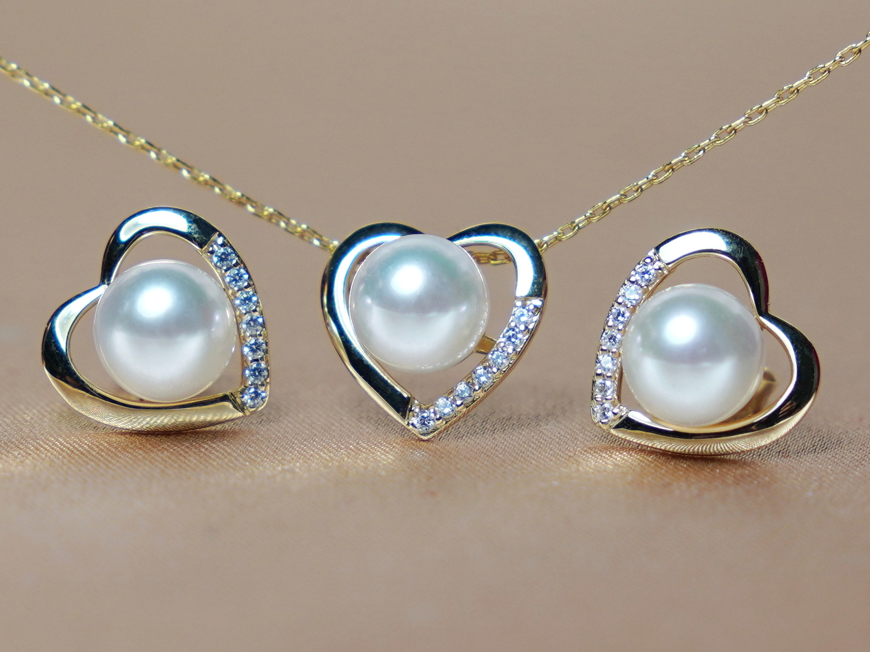 Set šperkov z riečnych perál v 14K zlate WW013YS-FW Set šperkov z riečnych perál v 14K zlate WW013YS-FW