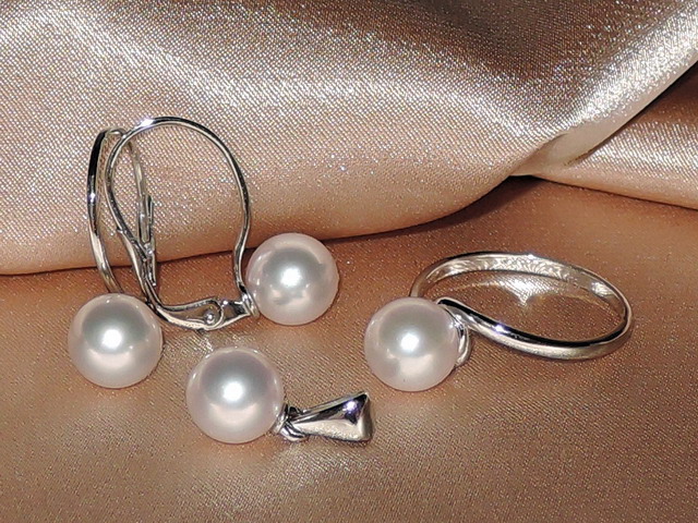 Šperky s perlami BC150SS-W Šperky s perlami BC150SS-W