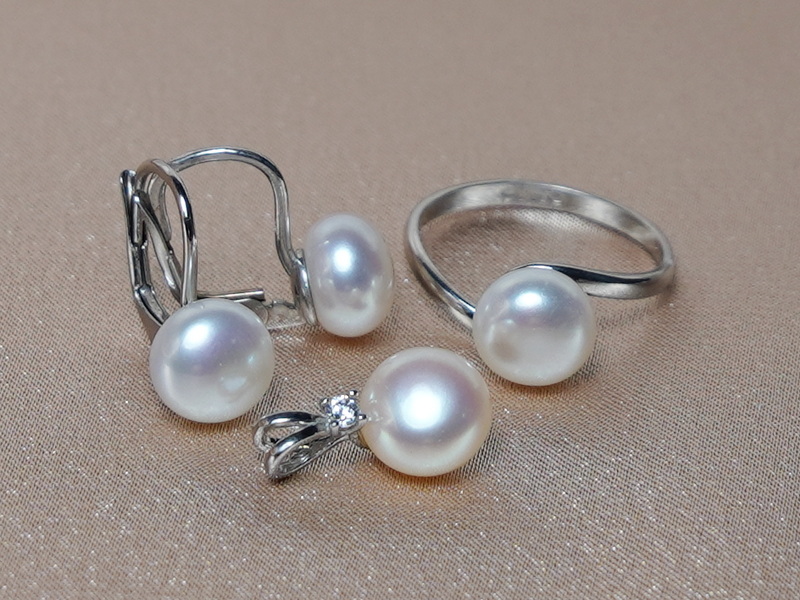 Šperky s riečnymi perlami BC190SBS-W Šperky s riečnymi perlami BC190SBS-W