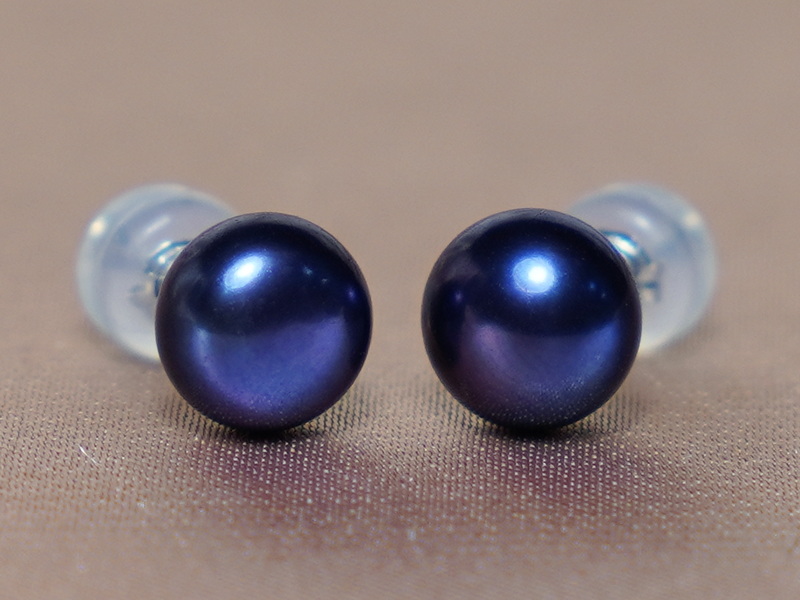 14K zlaté napichovacie perlové náušnice BSE14WG 14K zlaté napichovacie perlové náušnice BSE14WG