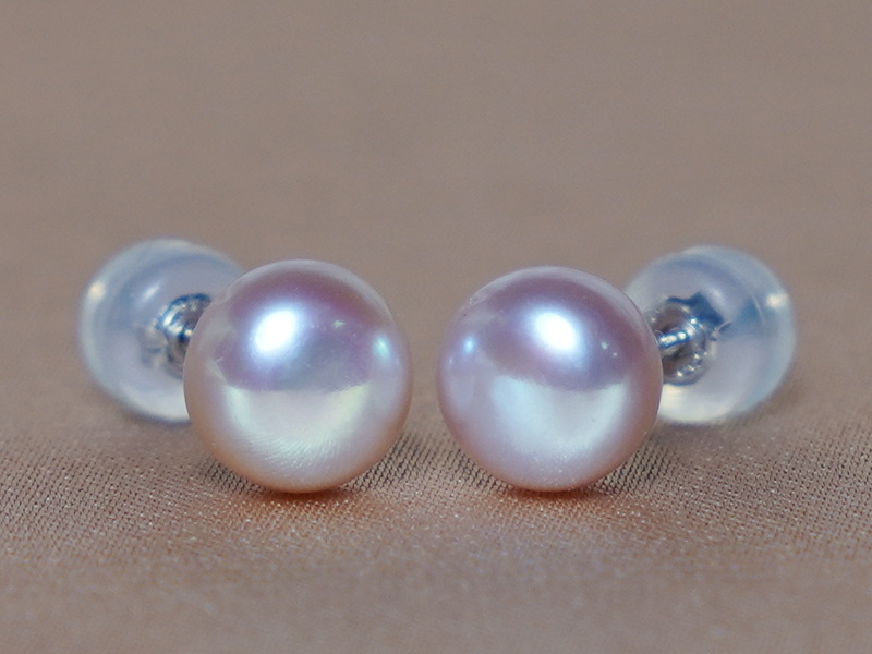 14K zlaté napichovacie perlové náušnice LSE14WG 14K zlaté napichovacie perlové náušnice LSE14WG