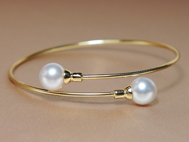 Zlatý náramok 18 kt. s perlami Južného Pacifiku WPB100y-B Zlatý náramok 18 kt. s perlami Južného Pacifiku WPB100y-B