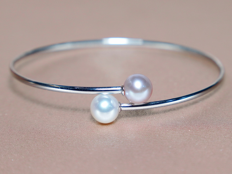 Zlatý náramok 18K s pravými perlami AAA WW08WB-WP Zlatý náramok 18K s pravými perlami AAA WW08WB-WP