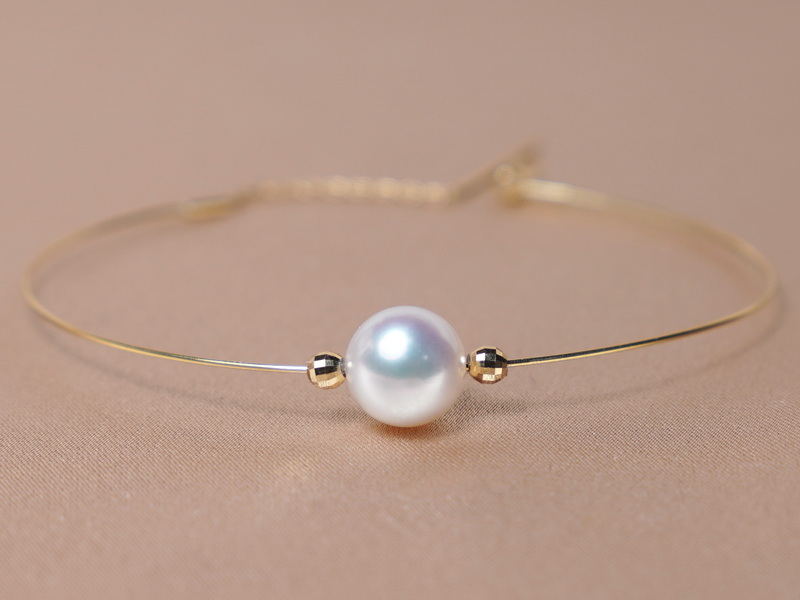 Zlatý náramok 18K s perlou Južného Pacifiku WW07YB-W Zlatý náramok 18K s perlou Južného Pacifiku WW07YB-W