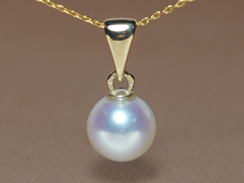 Zlatý prívesok 14K s riečnou perlou AAA RPP002wM Zlatý prívesok 14K s riečnou perlou AAA RPP002wM