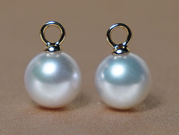 Biele perly Južného Pacifiku so zlatými očkami 14K WW018YE-W Biele perly Južného Pacifiku so zlatými očkami 14K WW018YE-W