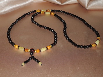 Jantárový náhrdelník NJ100DM Jantárový náhrdelník NJ100DM