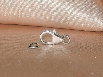 Karabínkový uzáver na šperky KU100wP Karabínkový uzáver na šperky KU100wP