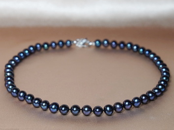 Náhrdelník čierne riečne perly NRSN7585AAAbAE Náhrdelník čierne riečne perly NRSN7585AAAbAE