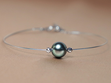 Náramok s tahitskou perlou  WW07WB-T Náramok s tahitskou perlou  WW07WB-T