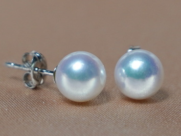 Náušnice morské akoya perly 7mm AAA ASE7075AAAM Náušnice morské akoya perly 7mm AAA ASE7075AAAM