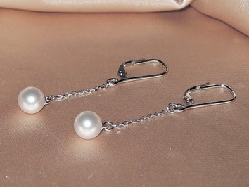 Perlové náušnice BC020WFE-W Perlové náušnice BC020WFE-W