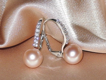 Perlové náušnice BC021WFE-P Perlové náušnice BC021WFE-P