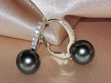 Perlové náušnice  BC021YE-T Perlové náušnice  BC021YE-T