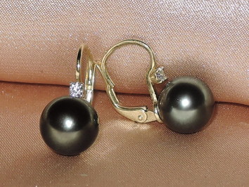 Perlové náušnice BC022YE-TAA+ Perlové náušnice BC022YE-TAA+