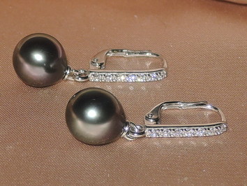 Perlové náušnice  BC024TDwE Perlové náušnice  BC024TDwE