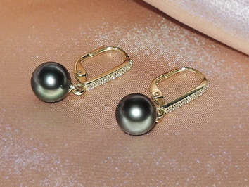 Perlové náušnice BC024YE-TAA+ Perlové náušnice BC024YE-TAA+