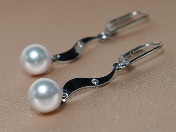 Perlové náušnice BC04SE-W Perlové náušnice BC04SE-W