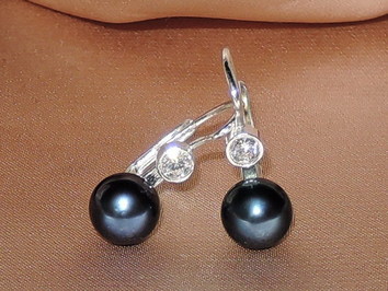 Perlové náušnice DS222WBE-B Perlové náušnice DS222WBE-B