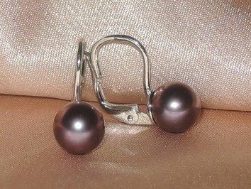 Perlové náušnice DS701WFE-B Perlové náušnice DS701WFE-B