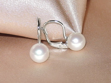 Perlové náušnice DS701WFE-W Perlové náušnice DS701WFE-W