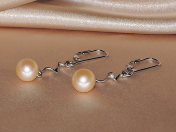 Perlové náušnice FE002pM Perlové náušnice FE002pM